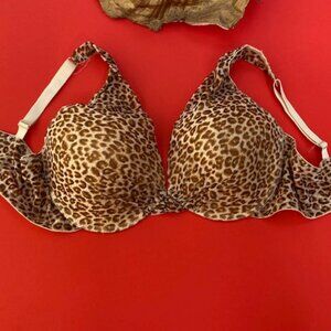 Delta Burke Animal Print Bra Size 38C